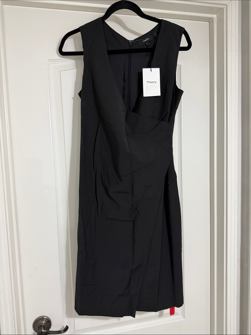 Theory KARIANNA black dress NWT size 6 CLASSY - Picture 3 of 11